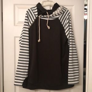 Double hooded sweatshirt/hoodie- NWOT